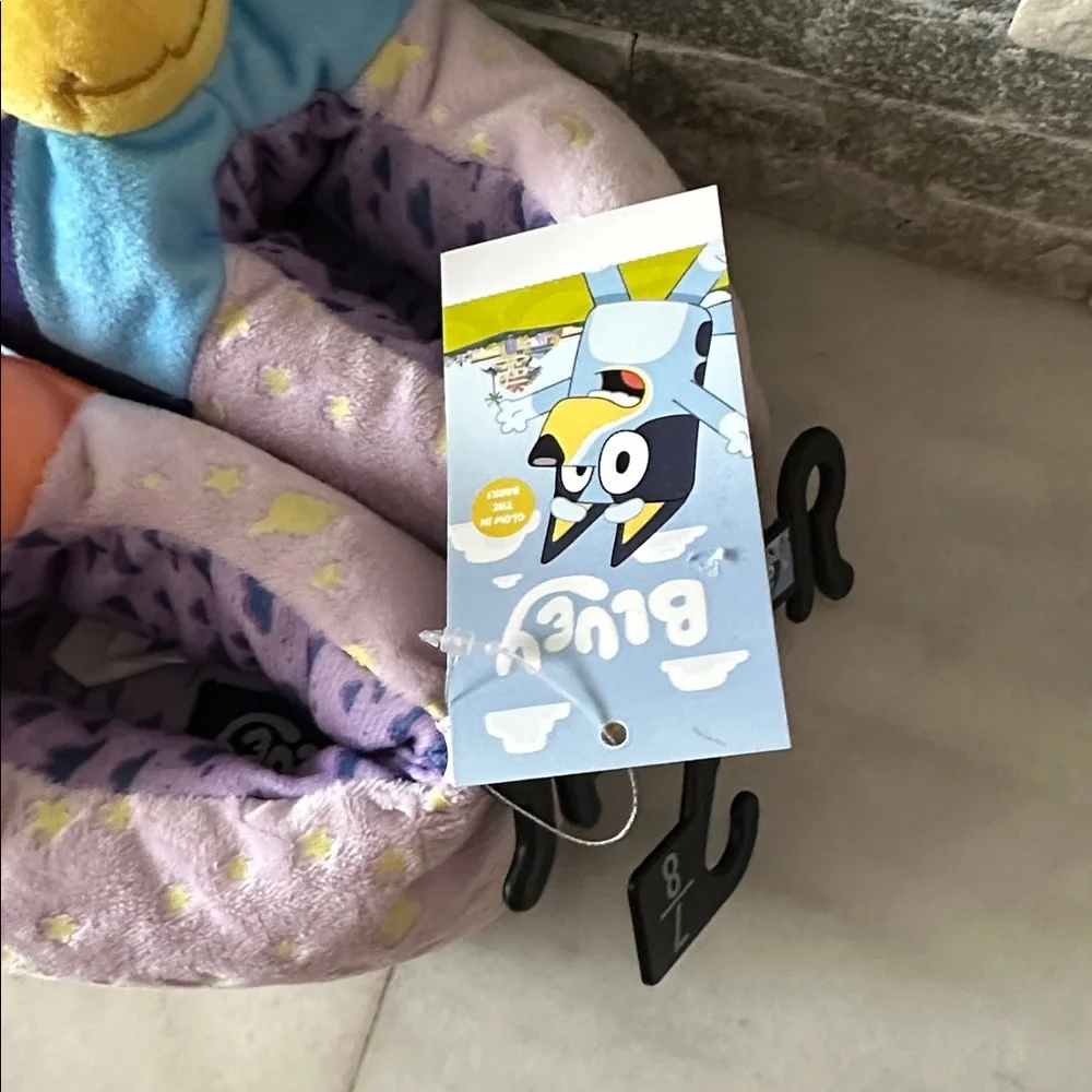 Bluey Toddler Girl Glow in The Dark Slipper 7-8